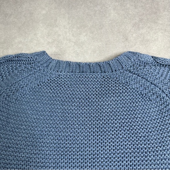 Brooks Brother Cable Knit Long Sleeve Pullover Blue Sweater Size XL Preppy - Picture 7 of 9